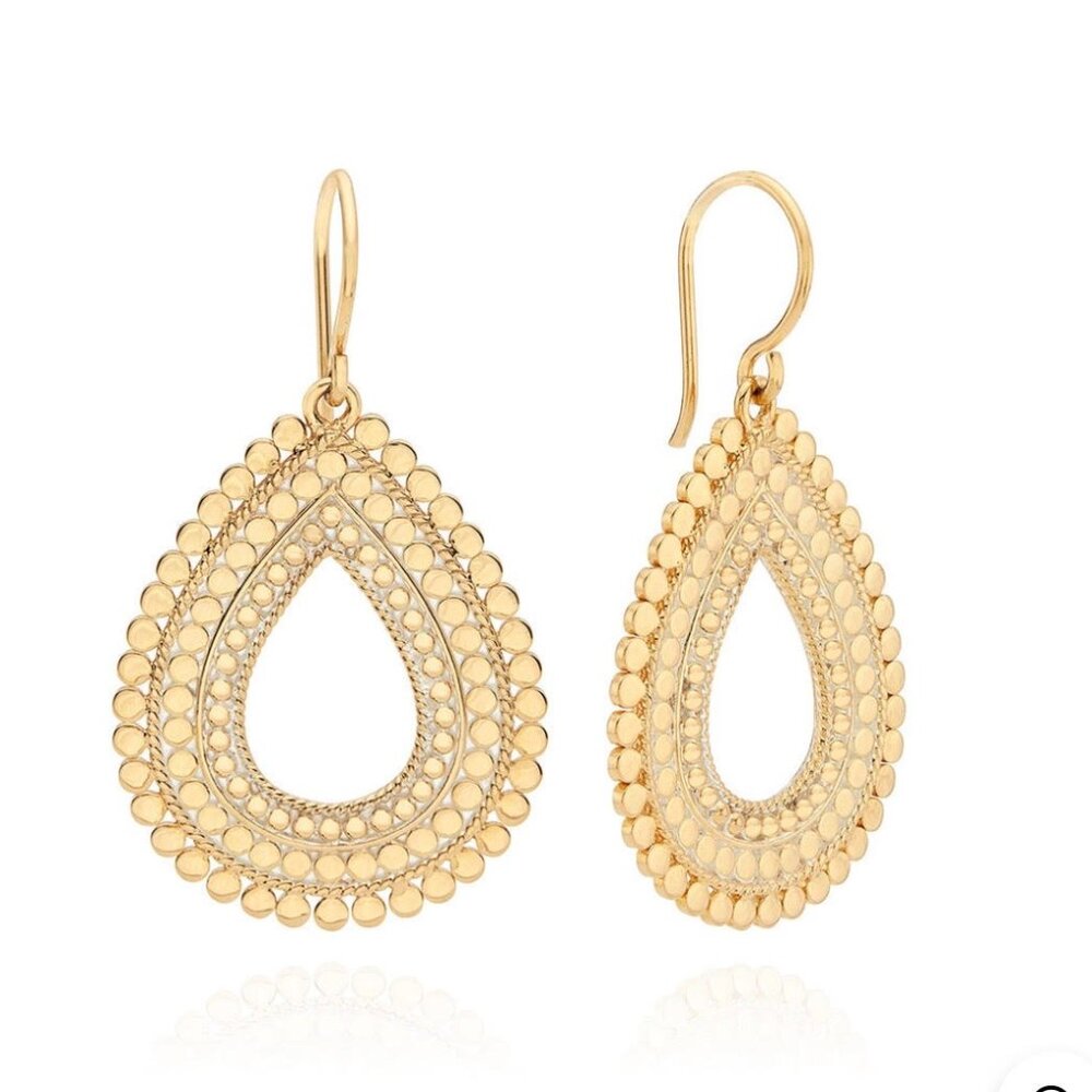 Anna Beck Scalloped Large Open Dangle Earrings